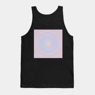 Circle of Digital Abstract with Soft Pastel Color Palette Tank Top